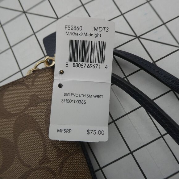 Coach Wristlet Purse - IM/Khaki/Midnight - Picture 11 of 12